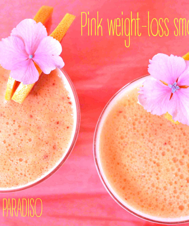 Pink weight-loss smoothie