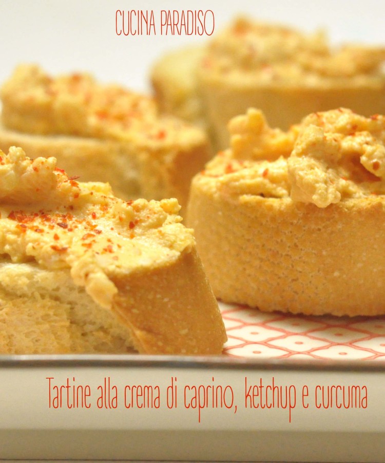 tartine-alla-crema-di-caprino-ketchup-e-curcuma
